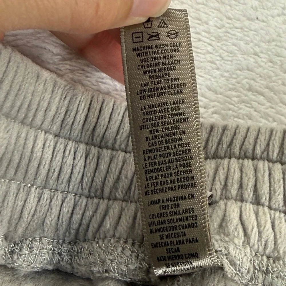 SKIMS Velour Wide Leg Sleep Pants Smoke Gray Womens Size‎ 3XL Elastic Waist